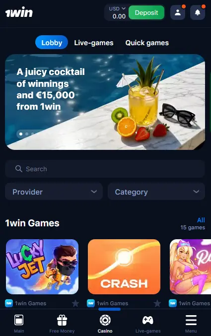 Casino 1Win Mobile Casino 1Win Mobile
