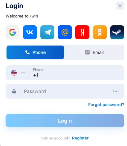 Login 1Win