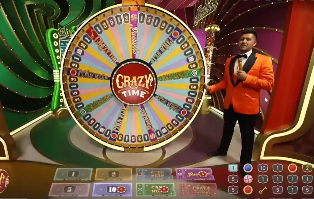 Gameplay in Crazy Time Gameplay in Crazy Time