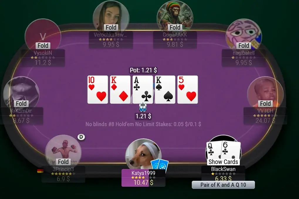 Poker at 1Win