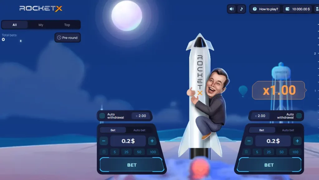 Rocket Launch in RocketX on 1Win Rocket Launch in RocketX on 1Win