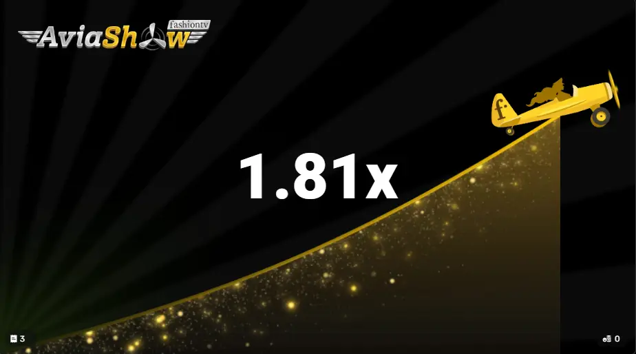 Airplane flight at Aviashow