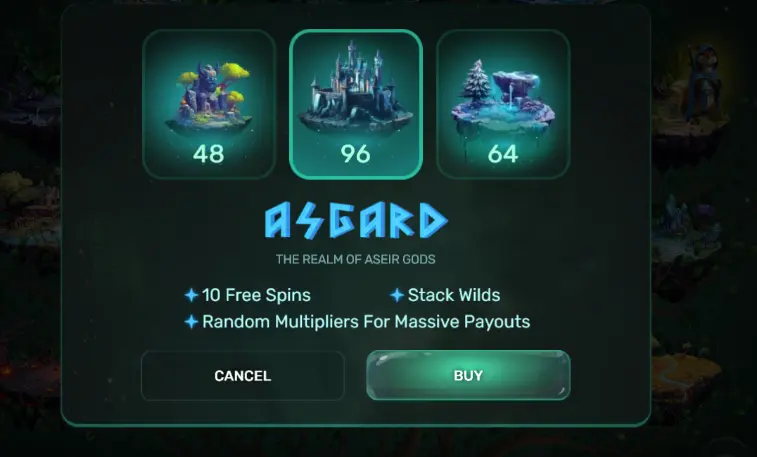 Buy Bonus at Gates of Asgard Nine Realms