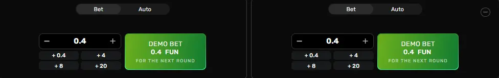 Maestro's betting menu